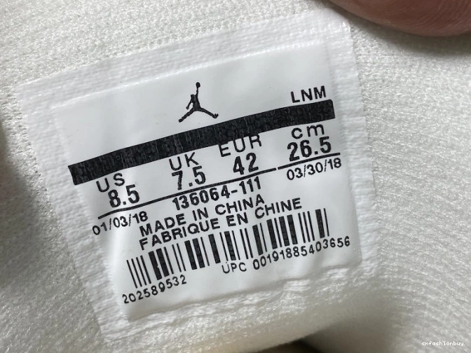 White Retro 136064-111 Air Triple Jordan 3 0904